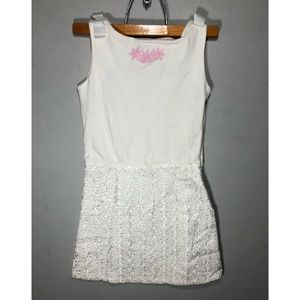 White Spring Dress - Bunny Business (7-8)